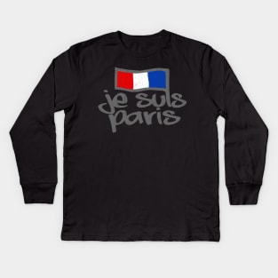 Je Suis Paris - I Am Paris Kids Long Sleeve T-Shirt